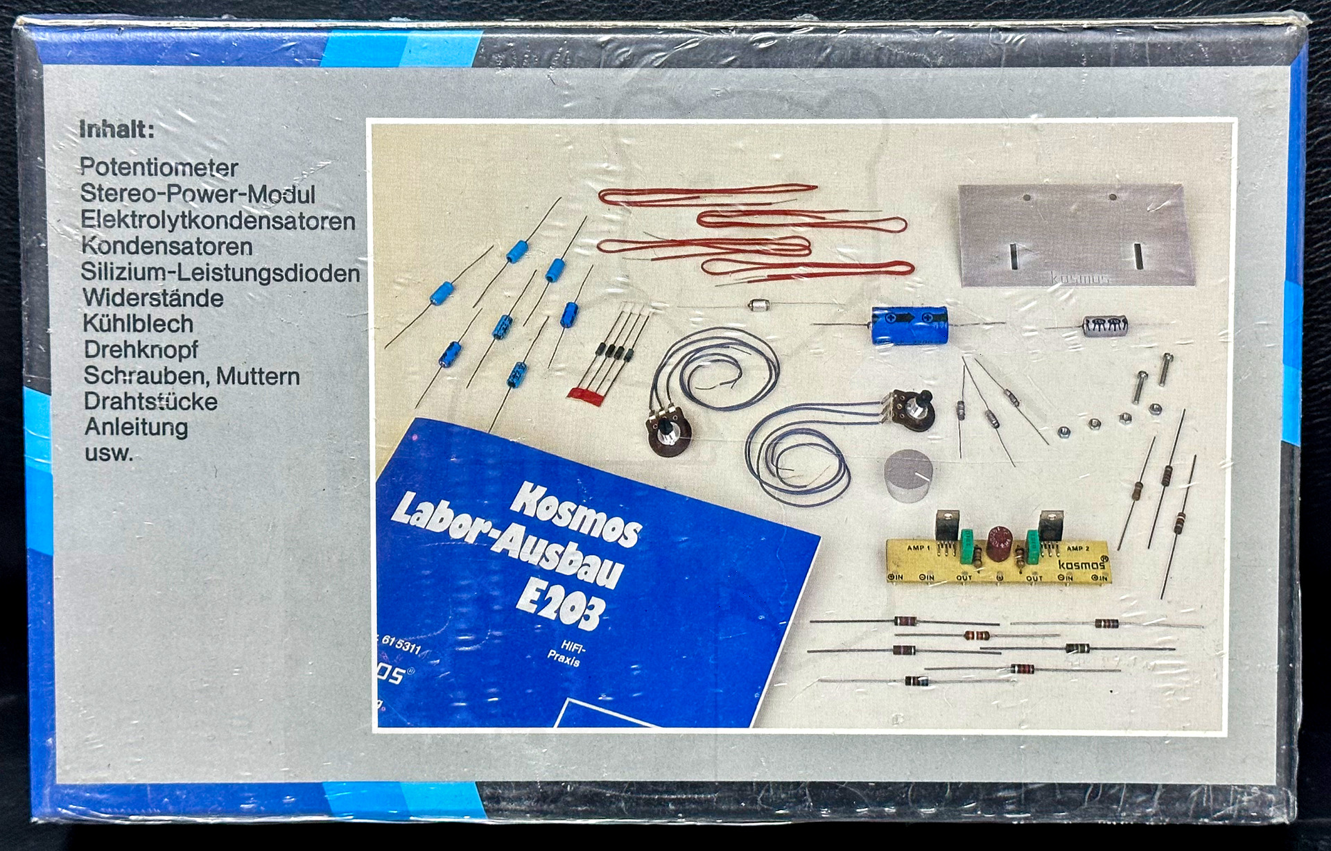 Kosmos Elektronik Labor E203 - Verpackung, Rückseite